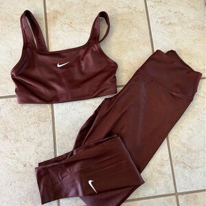 Shine Nike set in brown